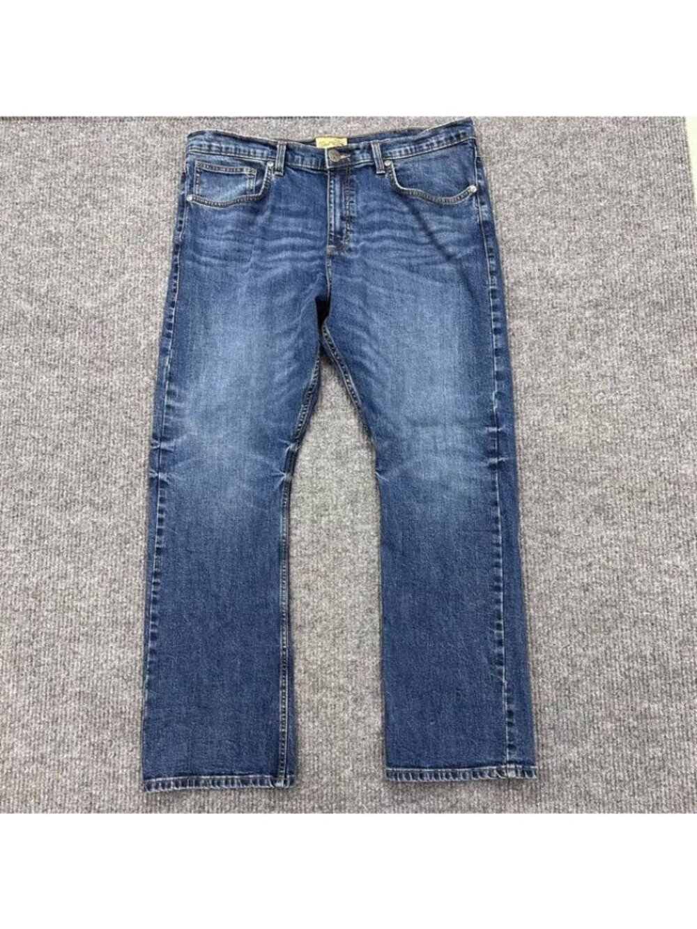 Wrangler 20X Medium Wash Straight Blue Leg Jeans Western Denim Cotton Mens 38x32